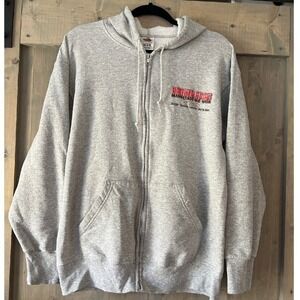 Vintage Broken Spoke Saloon Full Zip Hoodie Jacket‎ Motorcycle Rally Size Large